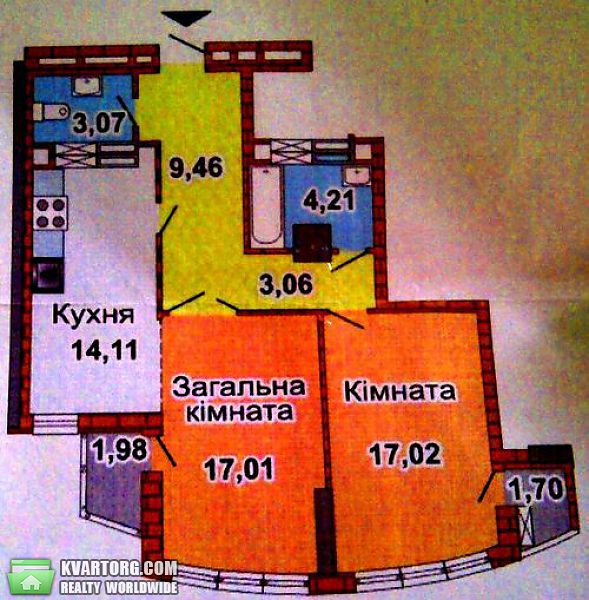 Sell 2-room apartment. Киев, Воссоединения пр — photo 2