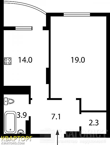 Sell 1-room apartment. Киев, Воскресенская — photo 7