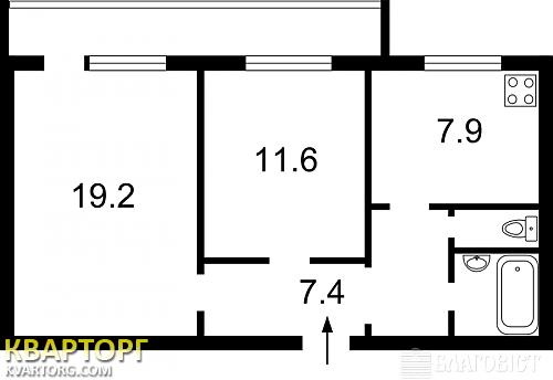 продам 2-комнатную квартиру. Киев,  Г. Днепра  - фото 2