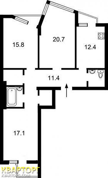 Sell 3-room apartment. Киев, Борщаговская — photo 3