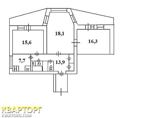 Sell 3-room apartment. Киев,  Виноградный пер — photo 5