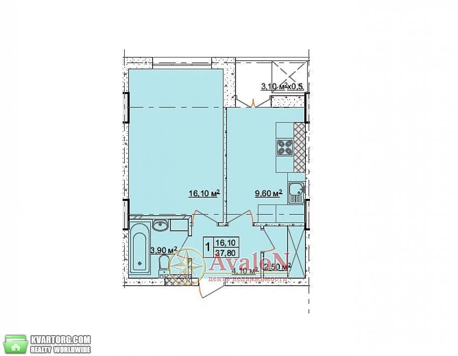 Sell 1-room apartment. Одесса, Долгая — photo 3