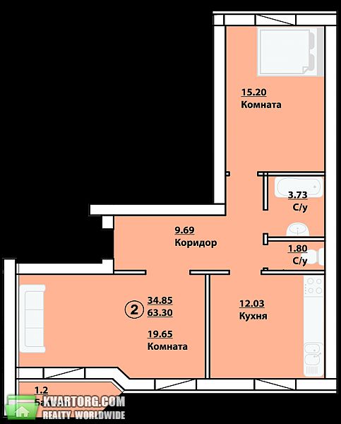 продам 2-комнатную квартиру. Киев,  Ватутина ул. - фото 5
