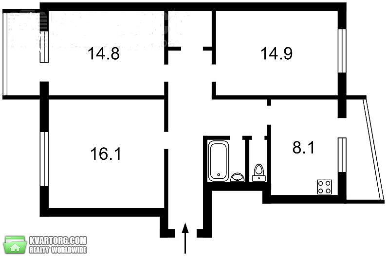 Sell 3-room apartment. Киев,  Жмаченко — photo 8