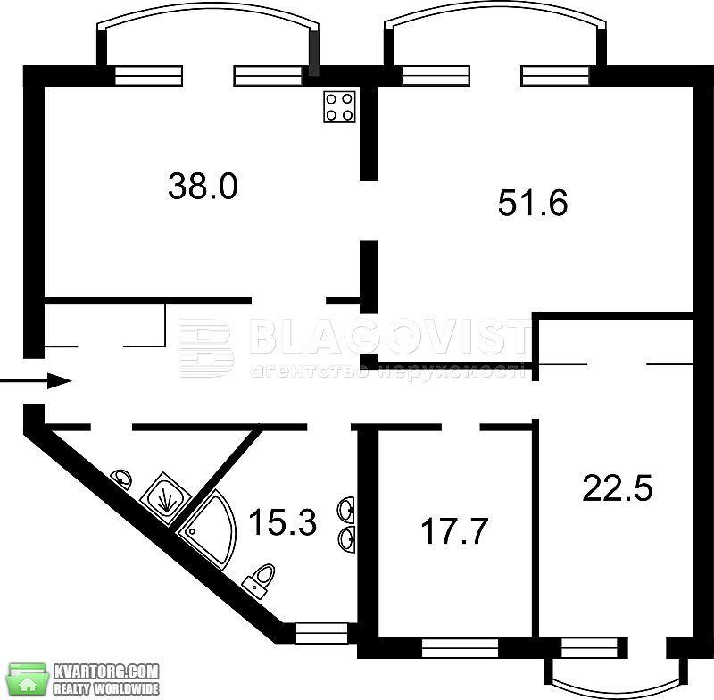 Sell 3-room apartment. Киев,  Антоновича — photo 2