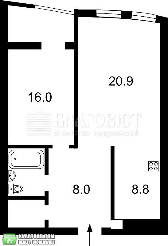 Sell 1-room apartment. Киев,  Щорса — photo 2