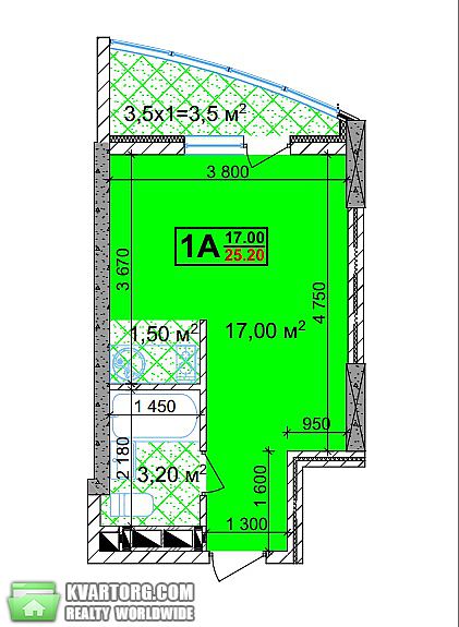 Sell 1-room apartment. Киев, Машиностроительный пер — photo 1