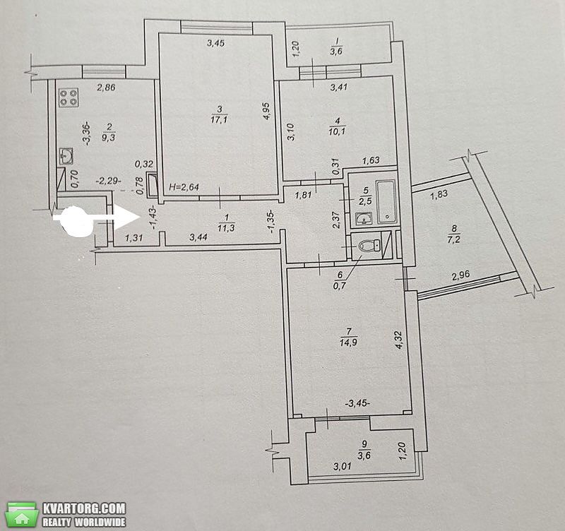 Sell 3-room apartment. Киев, Каштанова — photo 10