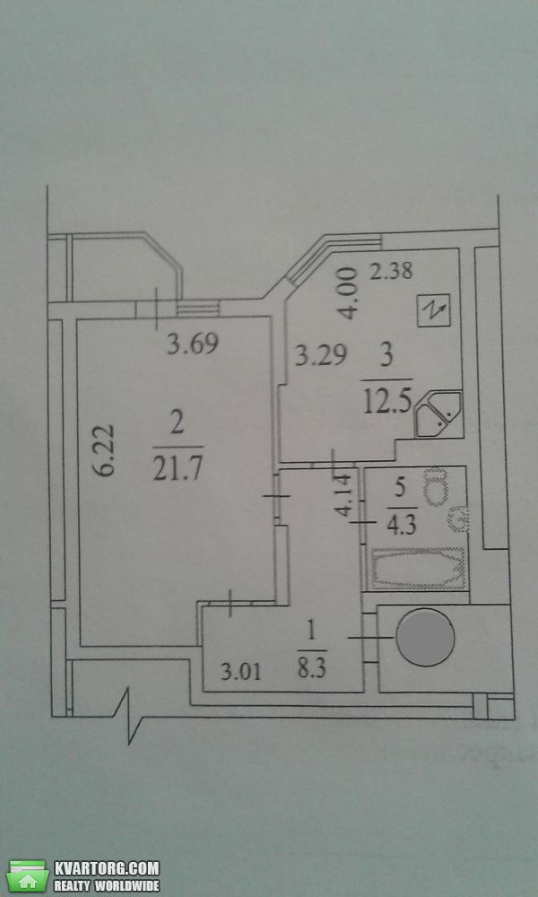 Sell 1-room apartment. Киев,  Вильямса — photo 9