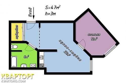 Sell 1-room apartment. Одесса, Среднефонтанская — photo 2