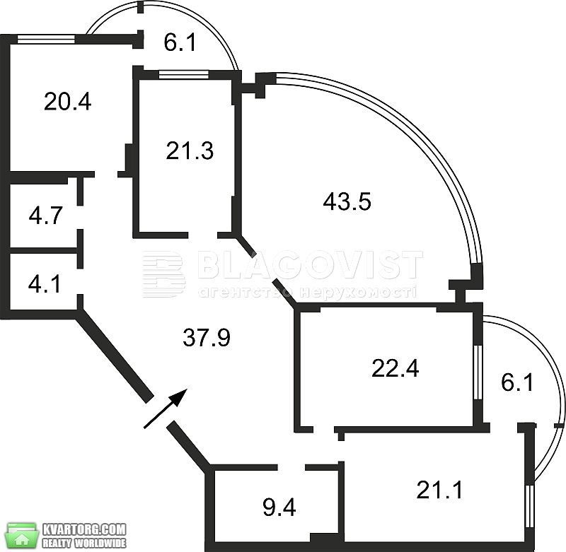 Rent out 4-room apartment. Киев,  Старонаводницкая — photo 2