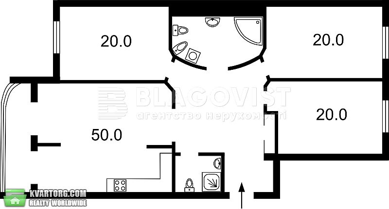 Sell 3-room apartment. Киев,  Ахматовой — photo 5