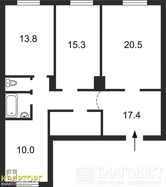 Sell 3-room apartment. Киев,  Подвысоцкого — photo 1