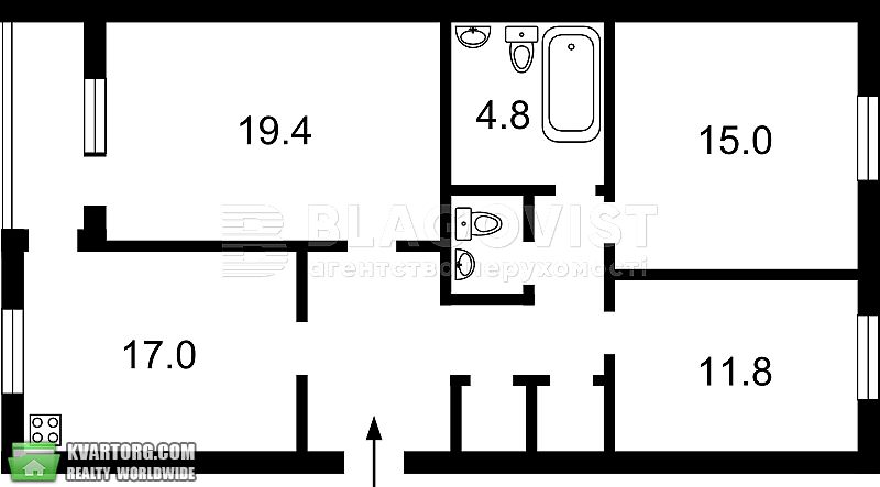 Sell 3-room apartment. Киев,  Верховинца — photo 2