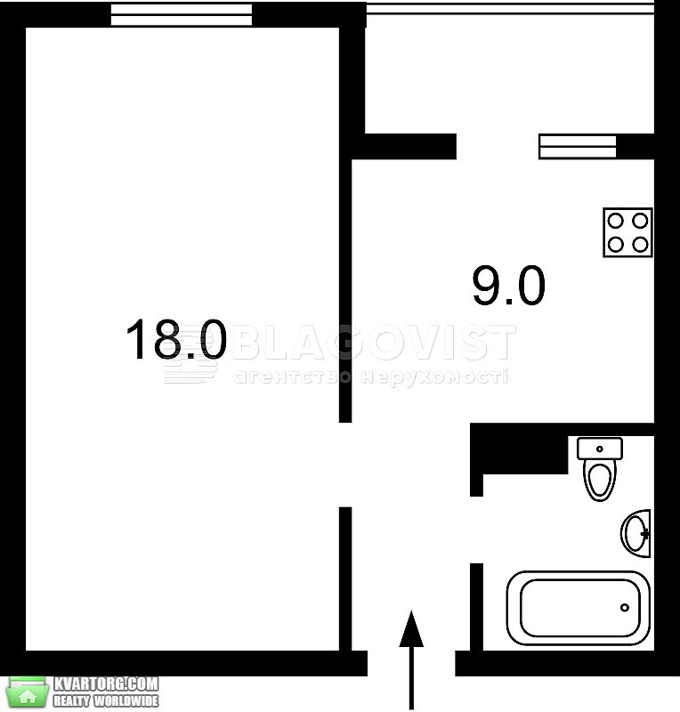 Sell 1-room apartment. Киев, Данченко — photo 4
