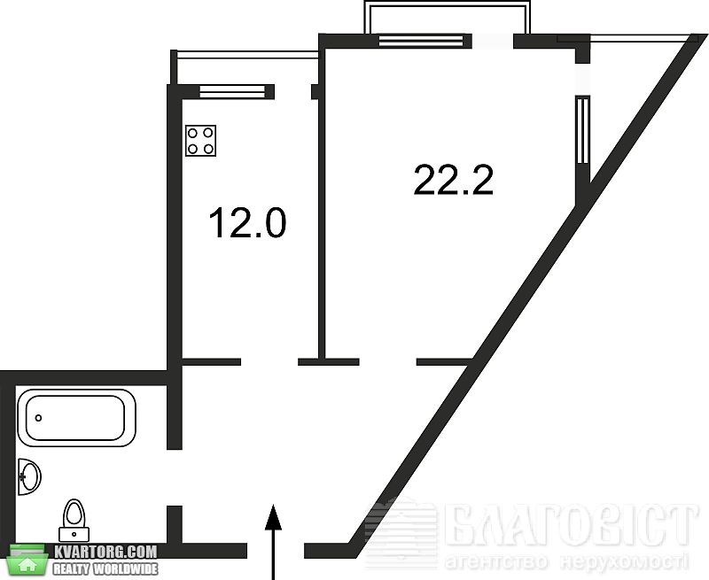 Sell 1-room apartment. Киев,  Щорса — photo 4