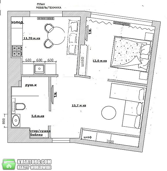 Sell 2-room apartment. Одесса, Генуэзская — photo 3