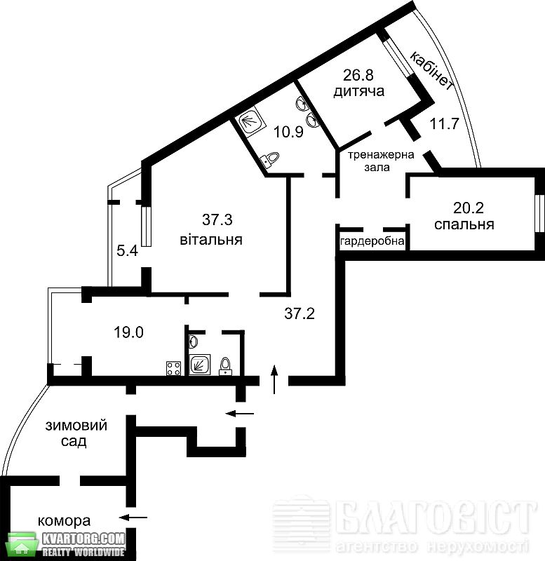 Sell 3-room apartment. Киев,  Срибнокильская — photo 9