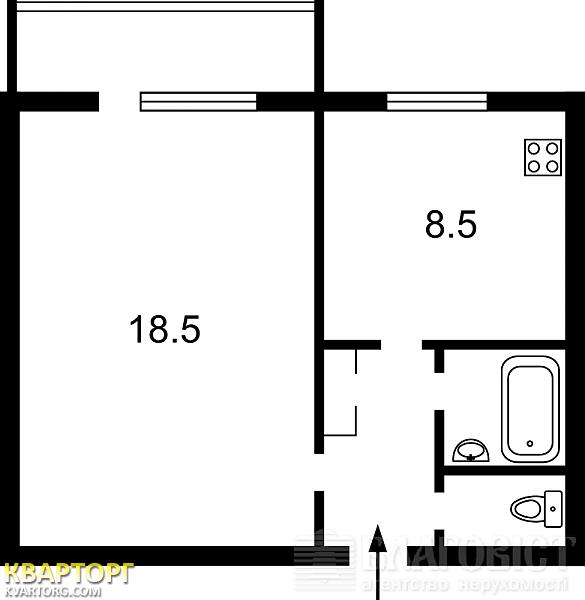 Sell 1-room apartment. Киев,  Лайоша Гавро — photo 8