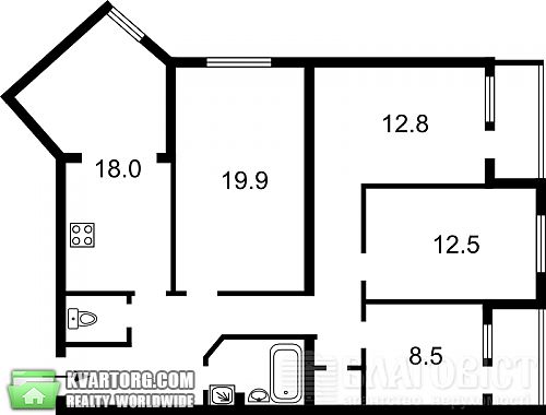 Sell 4-room apartment. Киев,  Драгоманова — photo 8