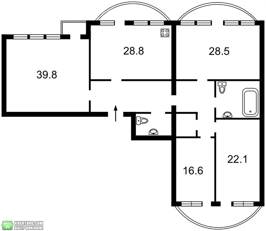 Sell 4-room apartment. Киев,  Героев Днепра — photo 2