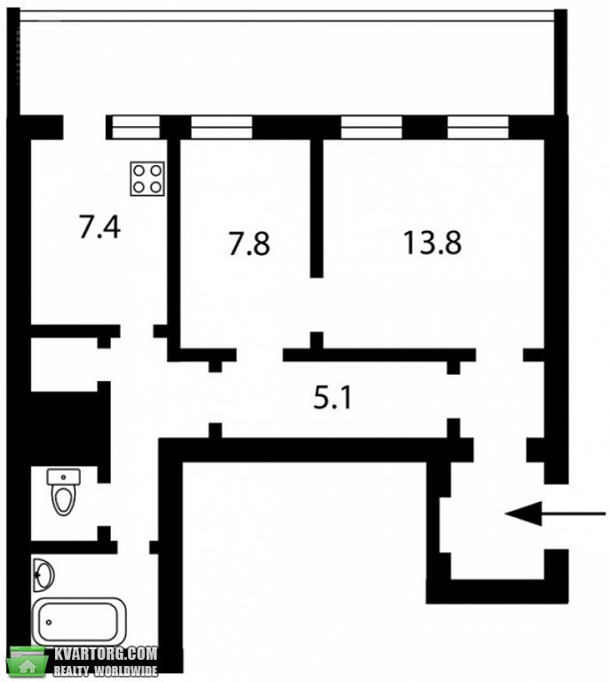 Sell 1-room apartment. Киев,  Шота Руставели — photo 2
