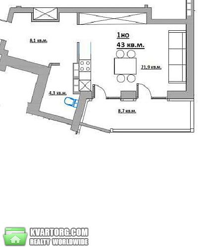 Sell 1-room apartment. Киев,  Вильямса — photo 2