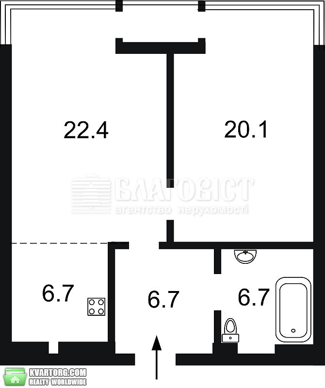Sell 2-room apartment. Киев,  Димитрова — photo 2