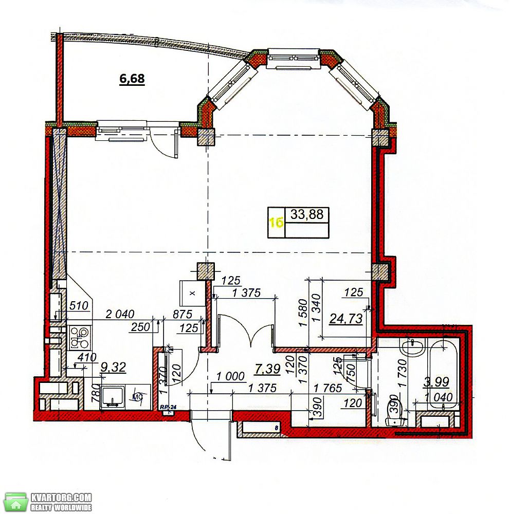 Sell 1-room apartment. Киев,  Строителей — photo 2