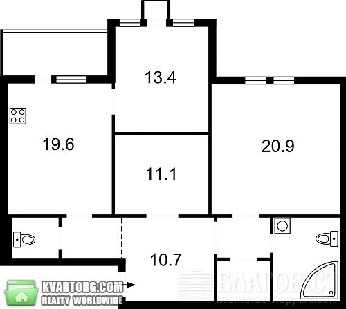 продам 3-комнатную квартиру. Киев,  Голосеевская - фото 3