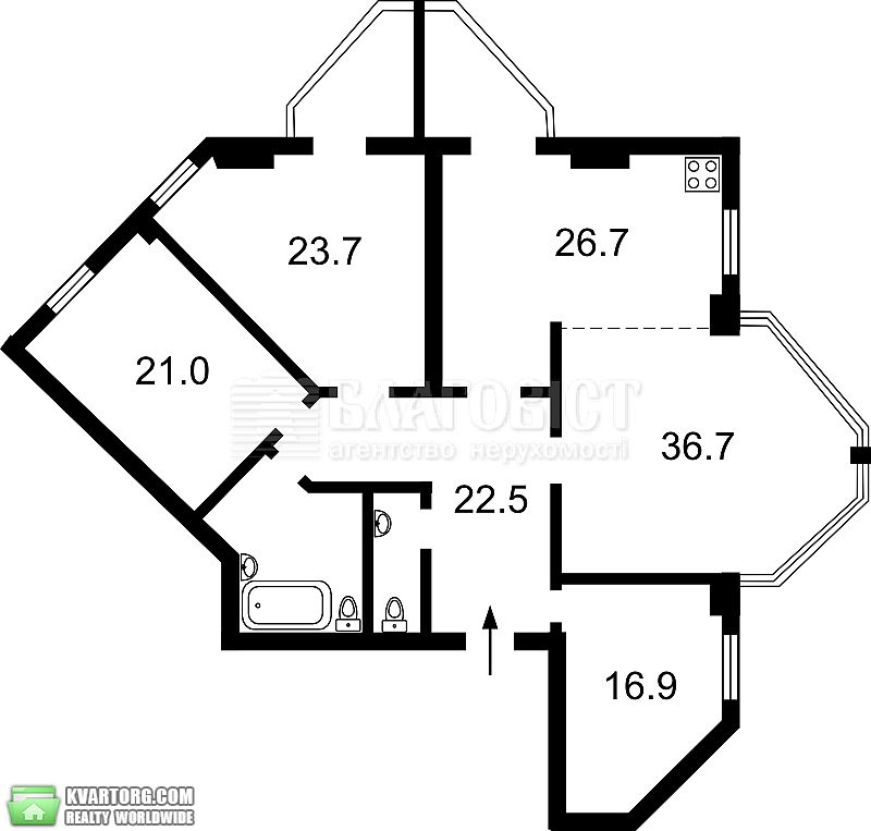 Sell 4-room apartment. Киев,  Окипной — photo 1