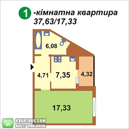 Sell 1-room apartment. Киев, Милославская — photo 4