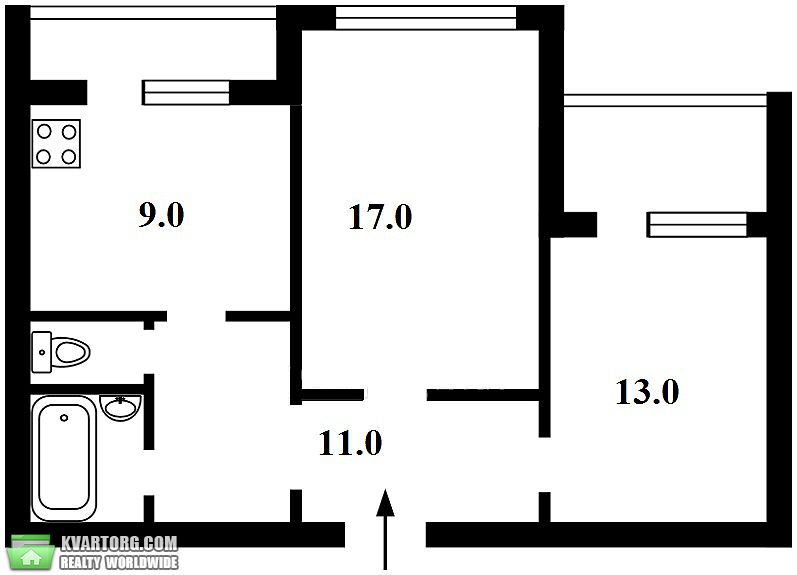 Sell 2-room apartment. Киев,  Вишняковская — photo 2