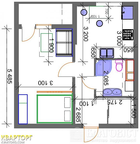 Sell 1-room apartment. Киев, ул. Ломоносова — photo 5