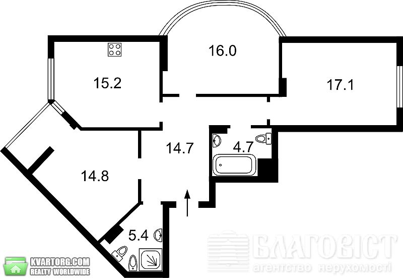Sell 3-room apartment. Киев,  Вышгородская — photo 3