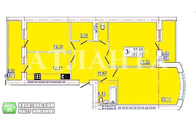 продам 3-комнатную квартиру. Одесса,  Зоопарковая  - фото 2