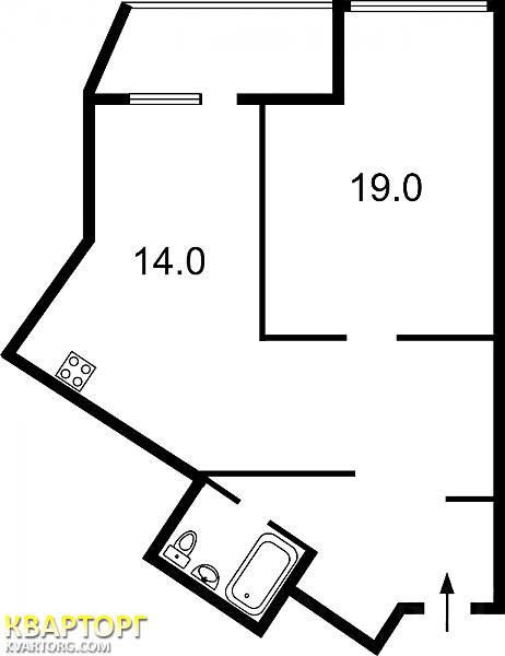 продам 1-комнатную квартиру. Киев,   Бажана - фото 3