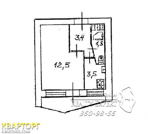 продам 1-комнатную квартиру. Киев,   Лабораторный пер - фото 2