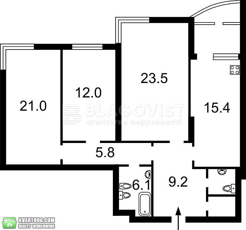 Sell 3-room apartment. Киев,  Краснозвездный пр — photo 6
