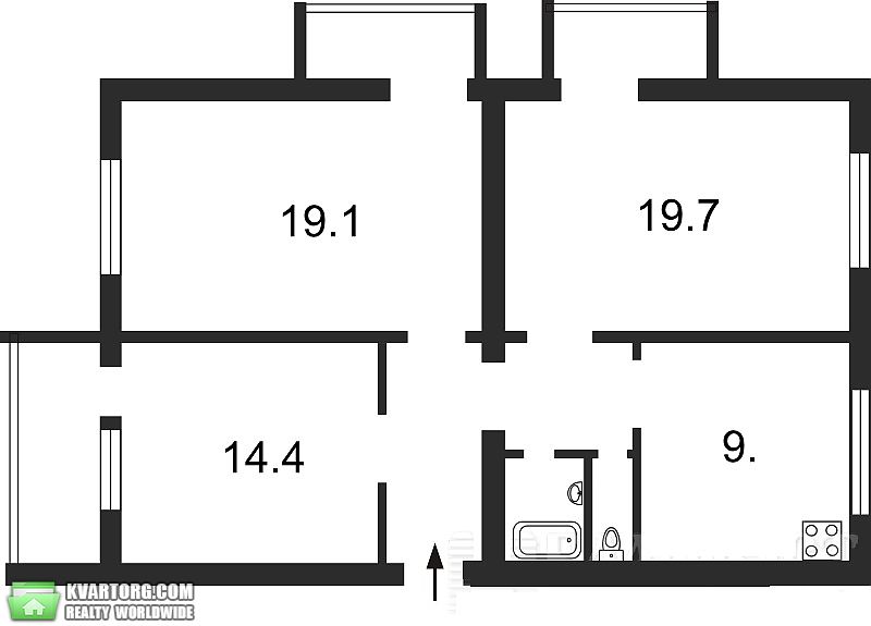 Sell 3-room apartment. Киев,  Татарская — photo 1