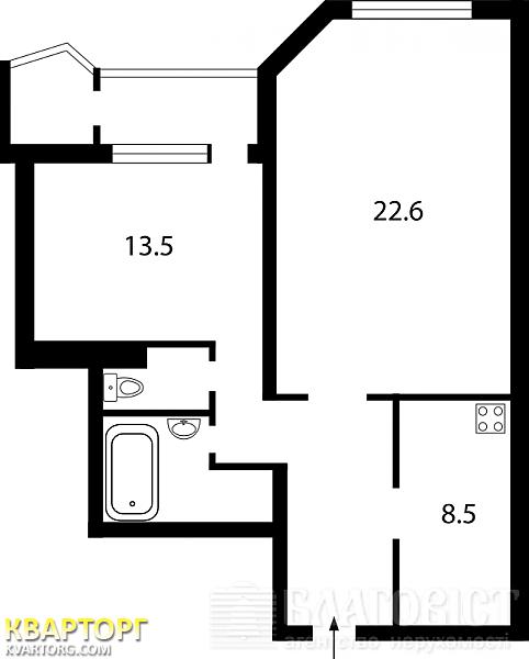 продам 2-комнатную квартиру. Киев,  Кудряшова - фото 6