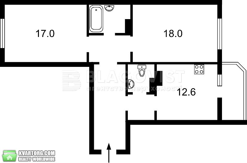 Rent out 2-room apartment. Киев,  Гмыри — photo 4