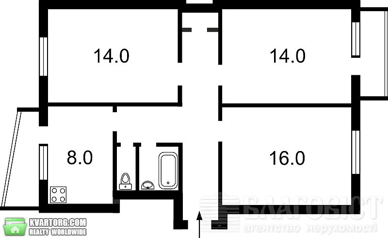 Sell 3-room apartment. Киев,  Зодчих — photo 2