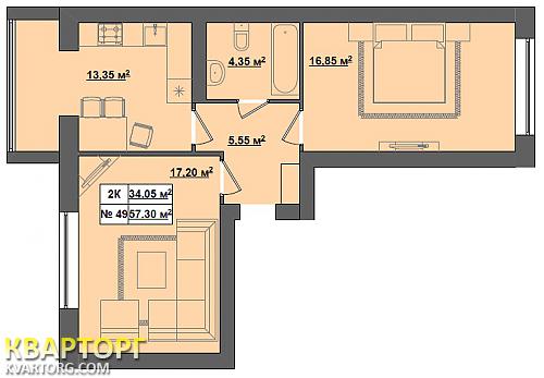 Sell 2-room apartment. Киев, Садовая — photo 10