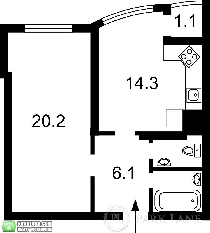 Sell 1-room apartment. Киев,  Ахматовой — photo 8