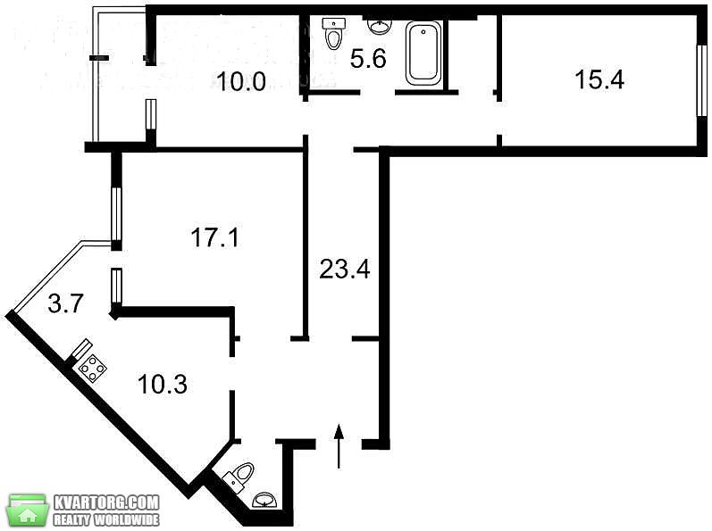 продам 3-комнатную квартиру. Киев,   Лебедева Николая - фото 3