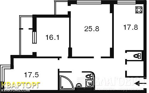 Sell 3-room apartment. Киев,  Днепровская наб — photo 2