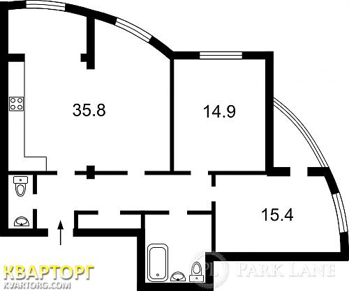 Sell 3-room apartment. Киев, Верховного Совета бул — photo 2