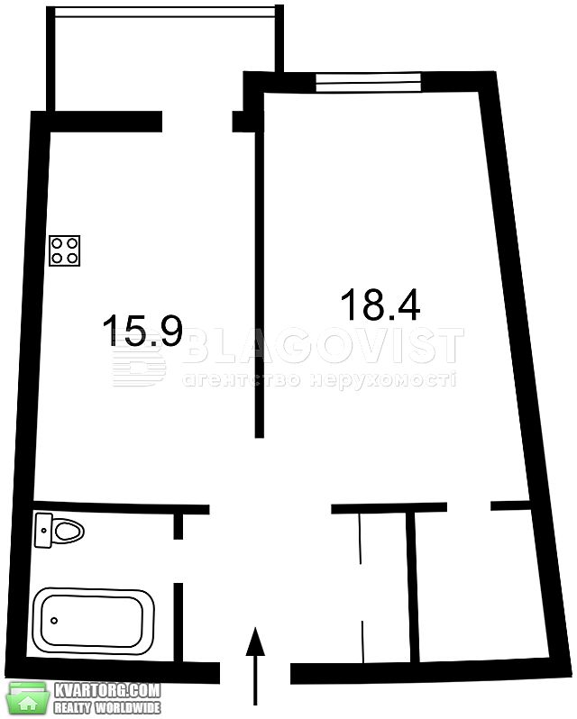 Sell 1-room apartment. Киев,  Филатова — photo 10