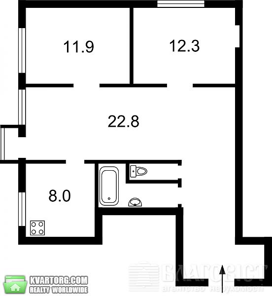 Sell 3-room apartment. Киев,  Саксаганского — photo 6